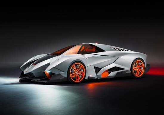 Lamborghini Egoista - Egoista Concept has room for a single occupant, is powered by a 5.2-liter V10 engine and boasts styling said to be inspired by an Apache helicopter.