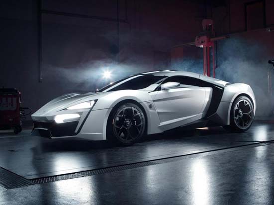 Lykan HyperSport. It has a twin turbo, flat-six Ruf-tuned Porsche engine capable of producing up to 740 horsepower. It can go from zero to 60 miles per hour in less than 2,8 seconds.