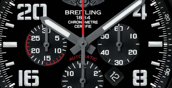 Breitling-Super-Avenger-Military-Chronograph-Dial-Closeup