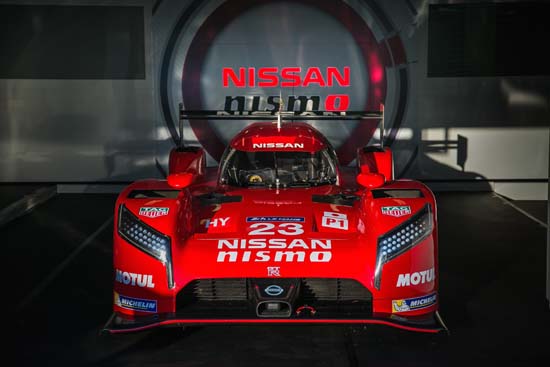 The Nissan GT-R LM NISMO in action at the Le Mans  