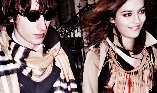 Ranald Macdonald and Amber Anderson in Burberry 2015 campaign