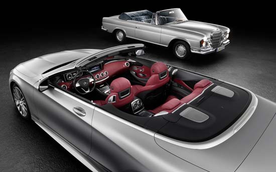 Mercedes-Benz S-Class Cabriolet with the S-Class Cabriolet W 111.