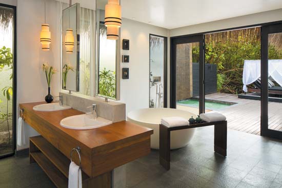 Outrigger-Konotta-Maldives-Resort-Double-Beach-Pool-Villa-Bathroom