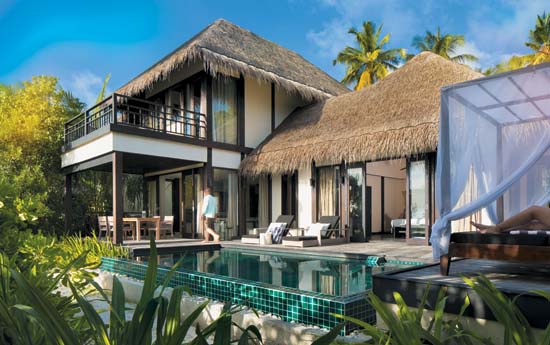Outrigger-Konotta-Maldives-Resort-Double-Beach-Pool-Villa-Exterior