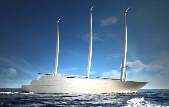 Sailing Yacht A designed by Philippe Starck