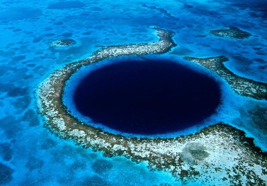 7. The Great Blue Hole at Lighthouse Reef - Ambergris Caye, Belize