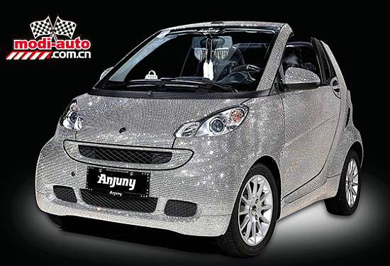 Smart Covered in Swarovski Crystals by Anjuny