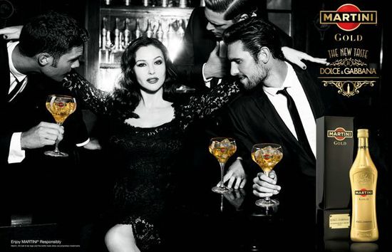 Monica Bellucci for Dolce & Gabbana’s New Martini Gold Commercial
