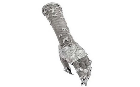 Contra Mundum: Diamond Studded Glove by Daphne Guinness