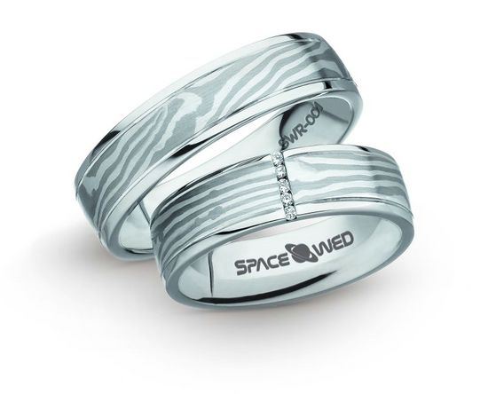 Limited edition Space Wedding Rings