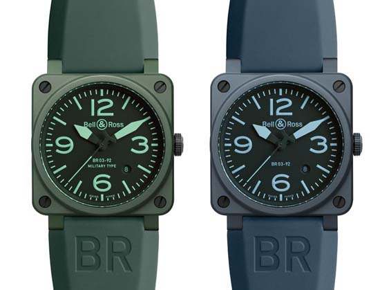 In Focus: Bell & Ross Launches BR 03-92 Military and Blue Ceramic Timepieces