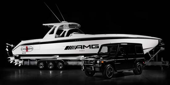 Cigarette 42’ Huntress Boat Inspired by the Mercedes-Benz G 63 AMG