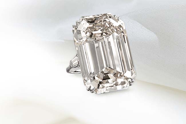 40-carat Marquise cut Lesotho III diamond ring from Harry Winston