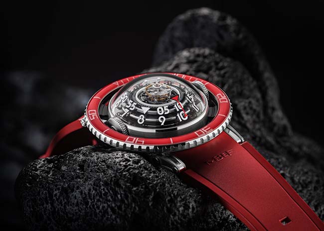 MB&F HM7 Aquapod Platinum Red Watch