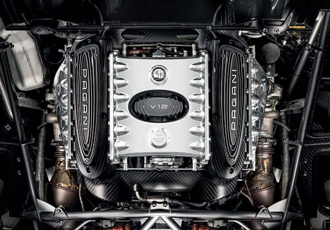 Pagani Huayra Roadster BC V12 engine