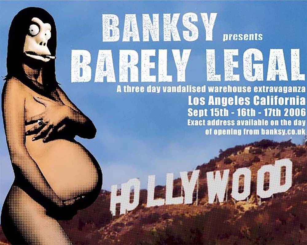 Banksy Barely Legal Poster 