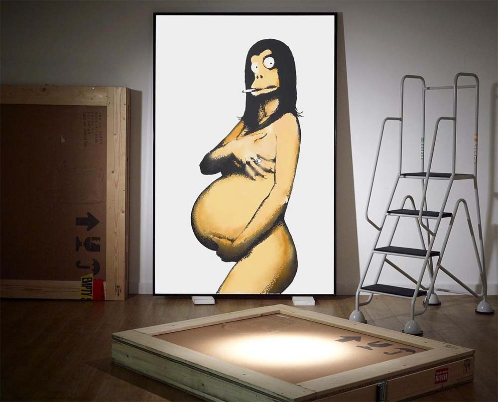 Banksy’s Parody of Demi Moore’s Vanity Fair Cover Is Going Up For Auction