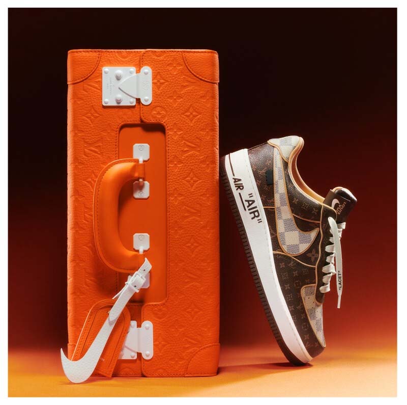 Louis Vuitton x Nike Air Force 1 Sneakers by Virgil Abloh Heading To Auction