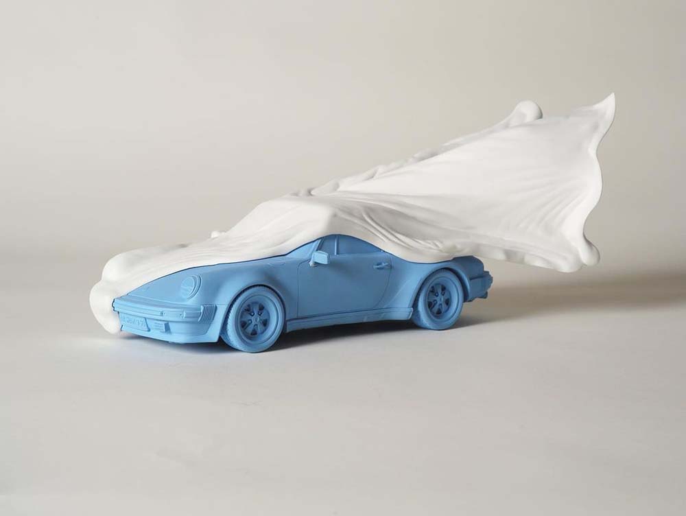 Daniel Arsham’s Veiled Porsche Sculpture Is Perfect For Automotive Fans