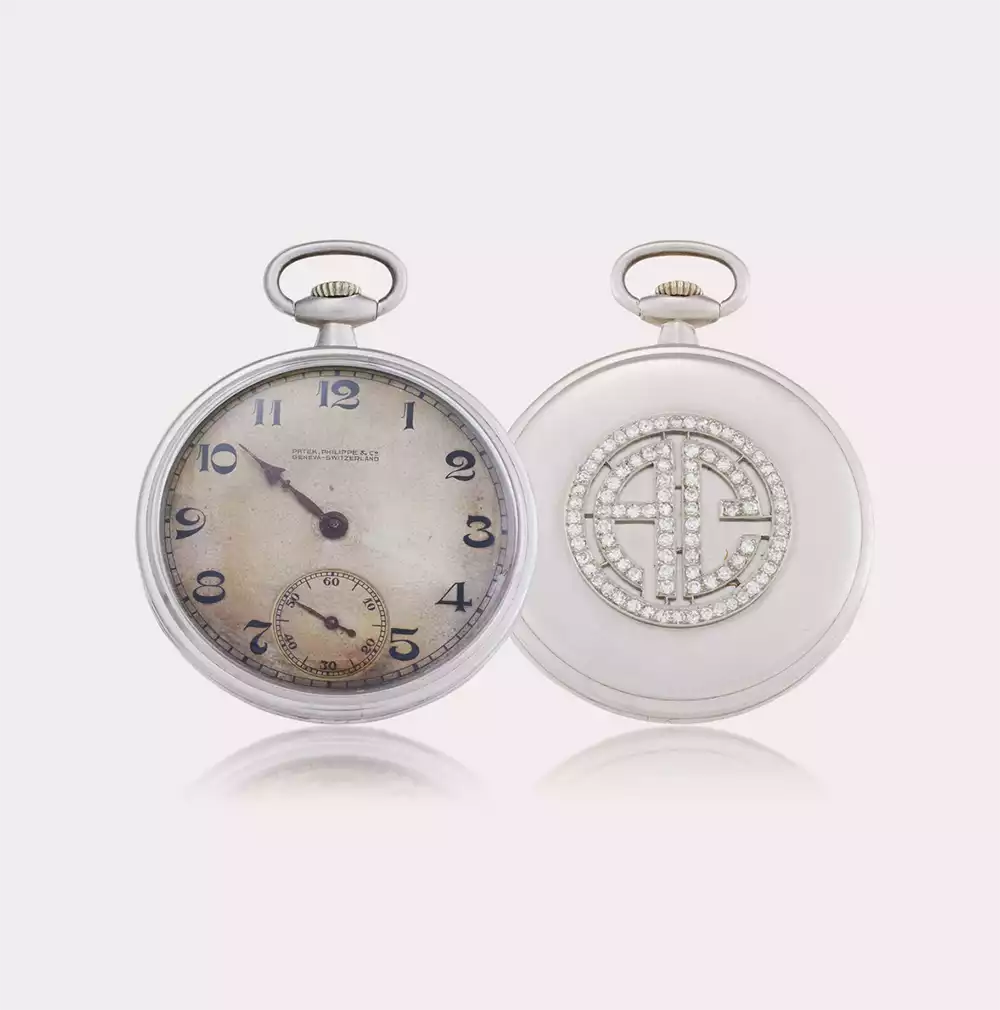 Al Capone’s platinum and diamond-set Patek Philippe pocket watch