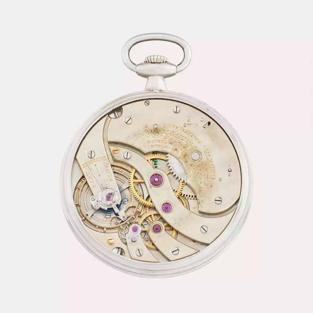Al Capone Patek Philippe pocket watch mechanism