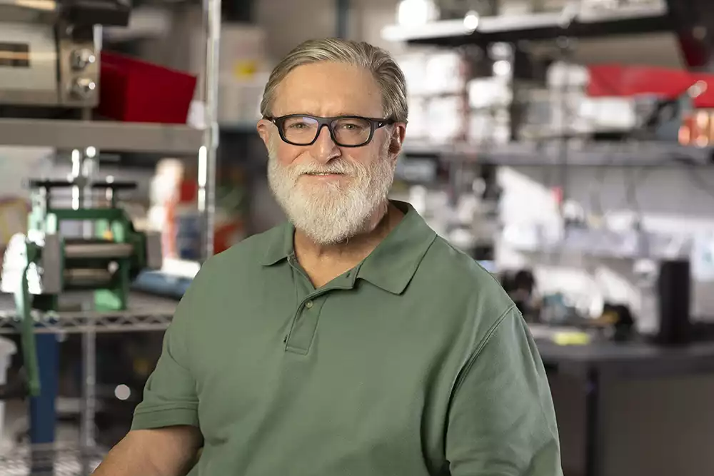 Portrait of Gabe Newell, founder of Valve