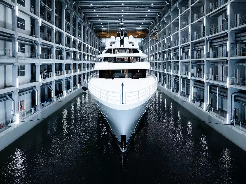 The 111-meter Oceanco superyacht Leviathan, formerly project Y722 